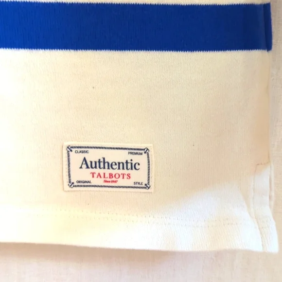 Talbots Knot Top Striped Size Medium Petite - Picture 2 of 6